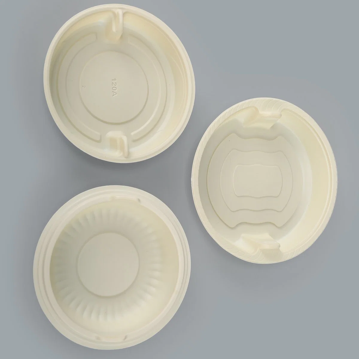 Disposable Cornstarch Round Bowl Tray (G-137)