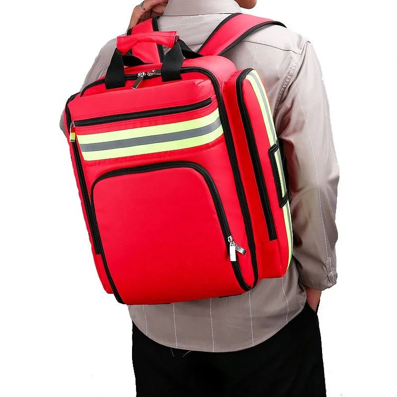 Empty Stylish Trauma Modular Paramedic First Aid Kit Medical Collection Luxury Trolley Bags Medic Module Backpack Bag for Doctor