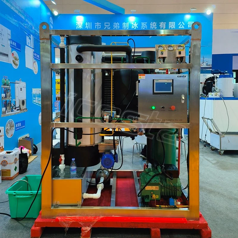 Icesta مخصص توفير الطاقة التلقائي الإنتاجية العالية الخدمة الطويلة العمر 1 ماكينة أنابيب ثلج من طن