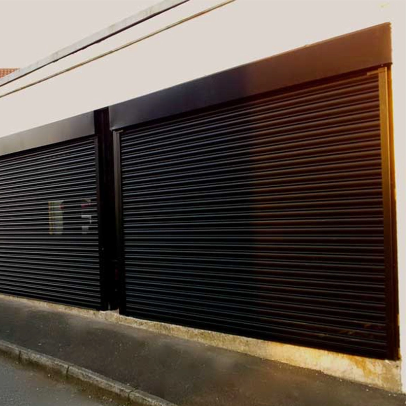 Liga de alumínio residenciais cortina amovível garagem em aço inoxidável com controle remoto