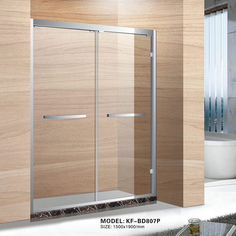 Double Sliding Stainless Steel Shower Door (BD807P)