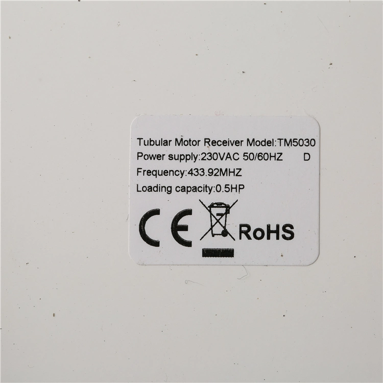 Receptor de motor tubular Hiland con transmisores de código de rodadura y 30 Almacenado