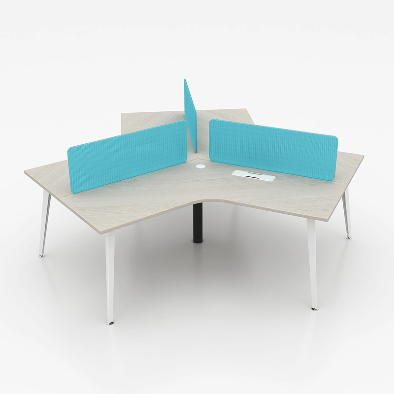 Office Furniture Manufacturer Modern Office Table 120 Degrees Staff Desk