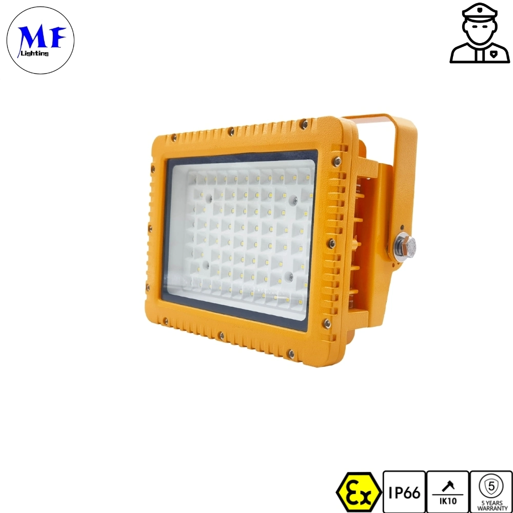 ATEX ex IECEx IK10 IP66 antidéflagrant anti-explosion 50 W. Projecteur LED 80 W 100 W 150 W 200 W 240 W pour applications marines Triage offshore et de stockage