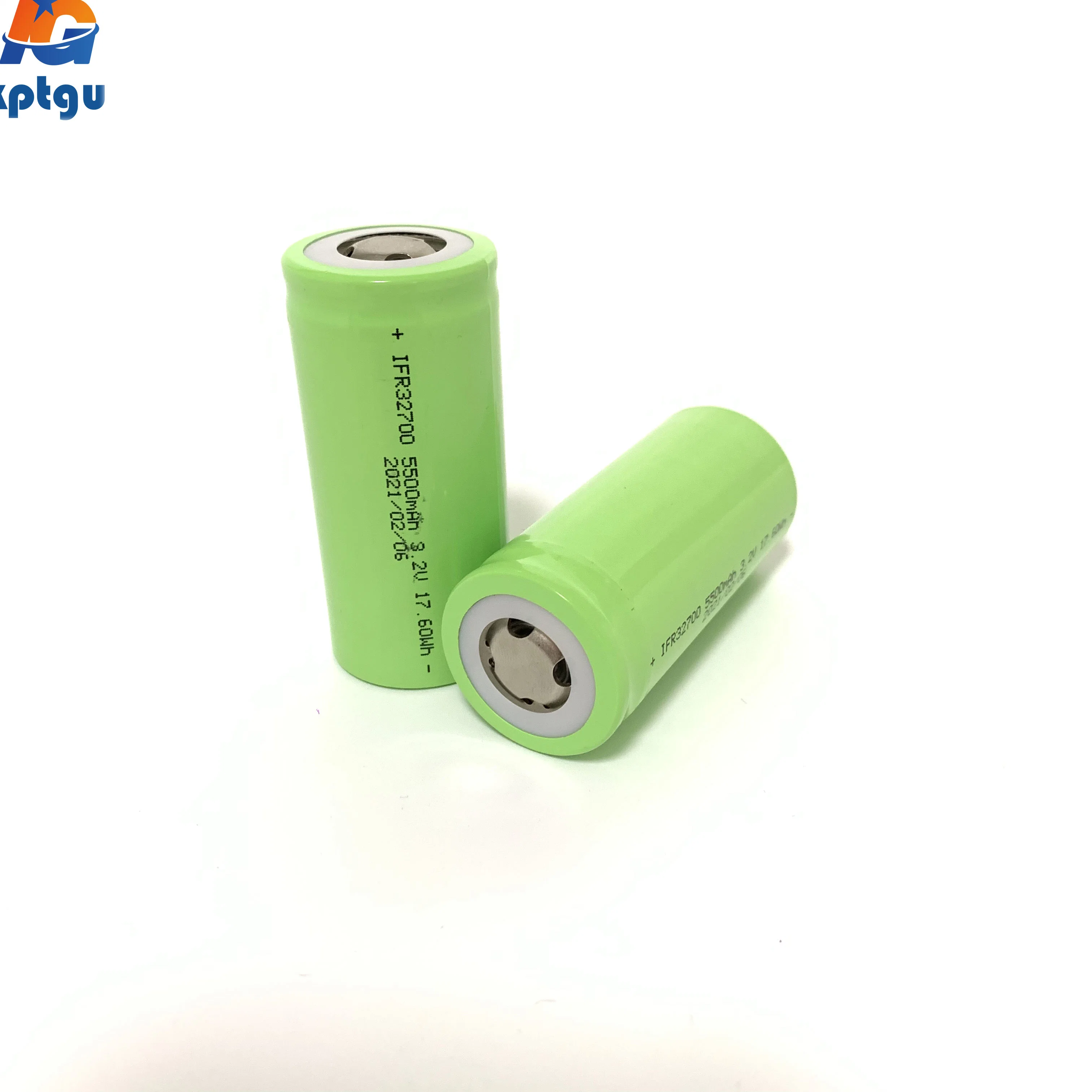 LiFePO4 32700 recargable de 3,2 V 5500mAh Batería de iones de litio en la celda para UPS / Sistema de Energía Solar