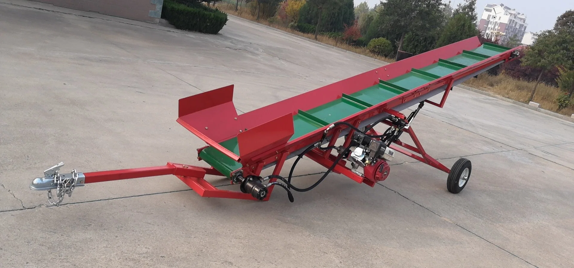 5m Gasoline Forestry Machinery Wood Conveyor