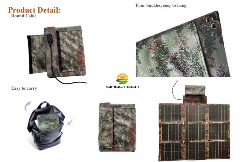 Light Weight 72W CIGS Portable Flexible Folding Solar Charger