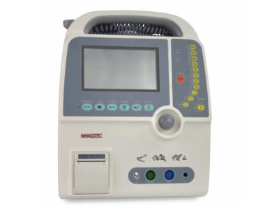 Defi 9 Is a Compact, Light Weighted Defibrillator Which Integrated Monitoring, Multi-Parameters Patient Monitor ECG. SpO2. NIBP. Hospital Used Defibrillator