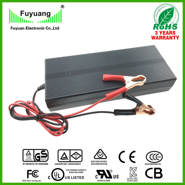 Fuyuan Universal 3years Warranty 29.4V 9.5A Battery Pack Li-ion Battery Charger with UL CB Kc