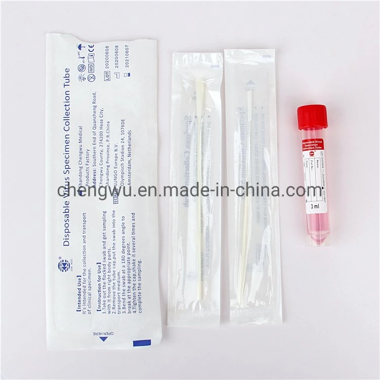 Virus Transport Medium Swab Test Kits with Oral Nasal Swab