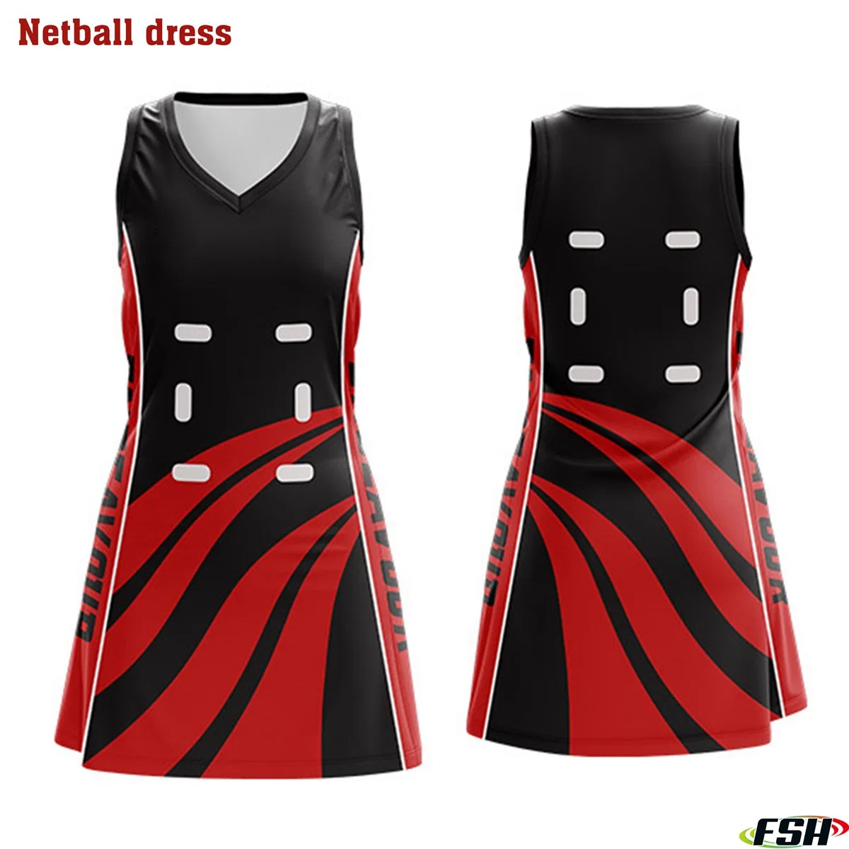 OEM/ODM Custom High Quality Breathable Netball Dress for Women