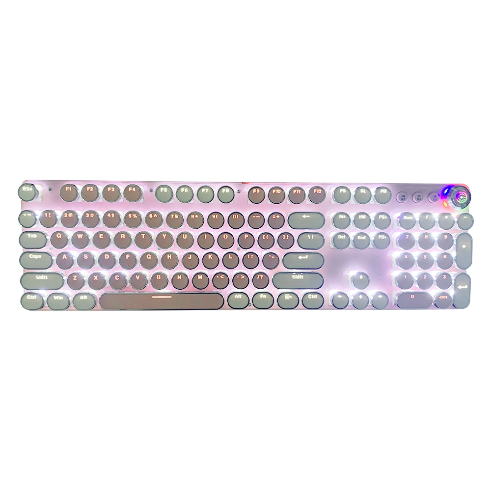 Wholesale/Supplier RGB de alta calidad OEM retroiluminado Multimedia Teclado mecánico ergonómico resistente al agua para los jugadores