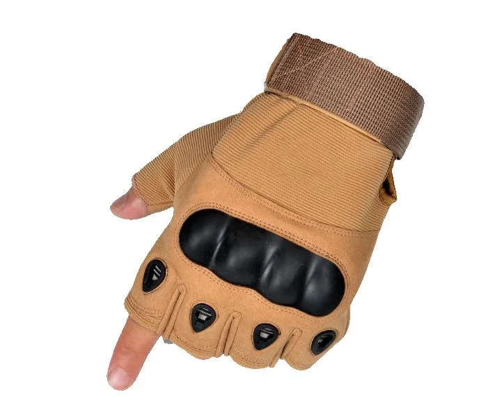 Fingerless Adult Jinteng China Tactical Anti Cut Gloves Army Style