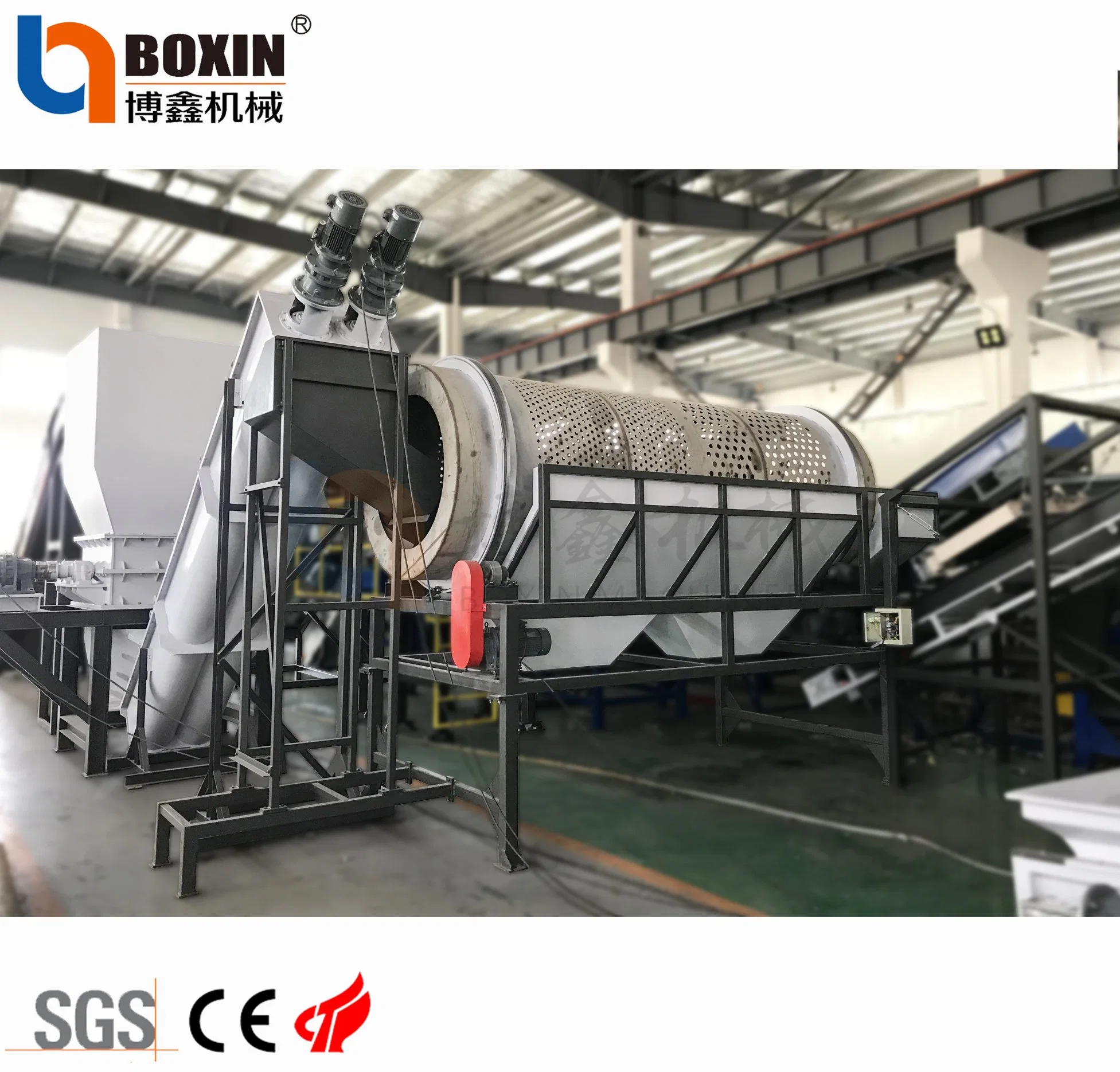 BoxIn Abfall/Kunststoff PE/PP/Pet Strap/HDPE Flaschen/Folien/Wovenbags Recycling Zerkleinerung Waschen Trocknung Granulierung/Pelletierung/Granulator Produktionslinie