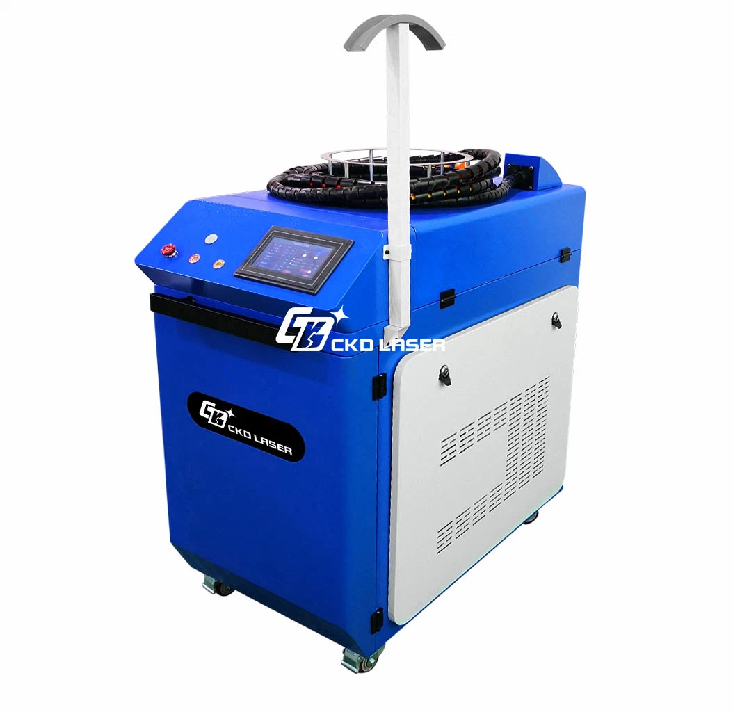 1000W 1500W Small Head Paint Rust Removal Laser Cleaning Machine for Metal Oil Steel Painting Car Parts Clean Wash Washing