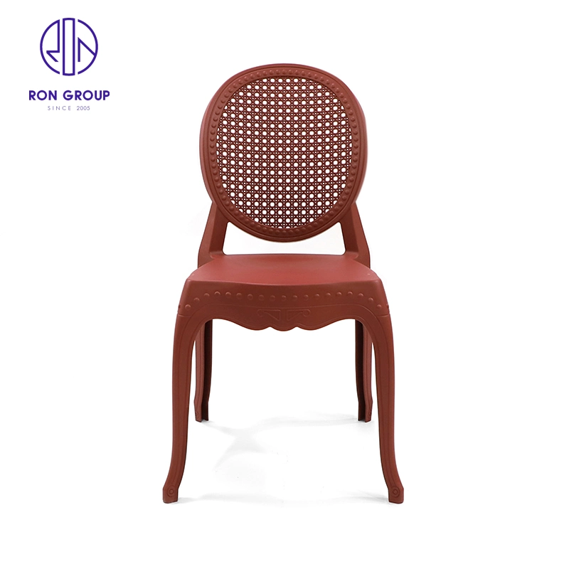 Outdoor Plastic Leisure Chair Backrest Wholesale/Supplier Dining Chair Furniture Modern Style for Wedding Event Restaurant