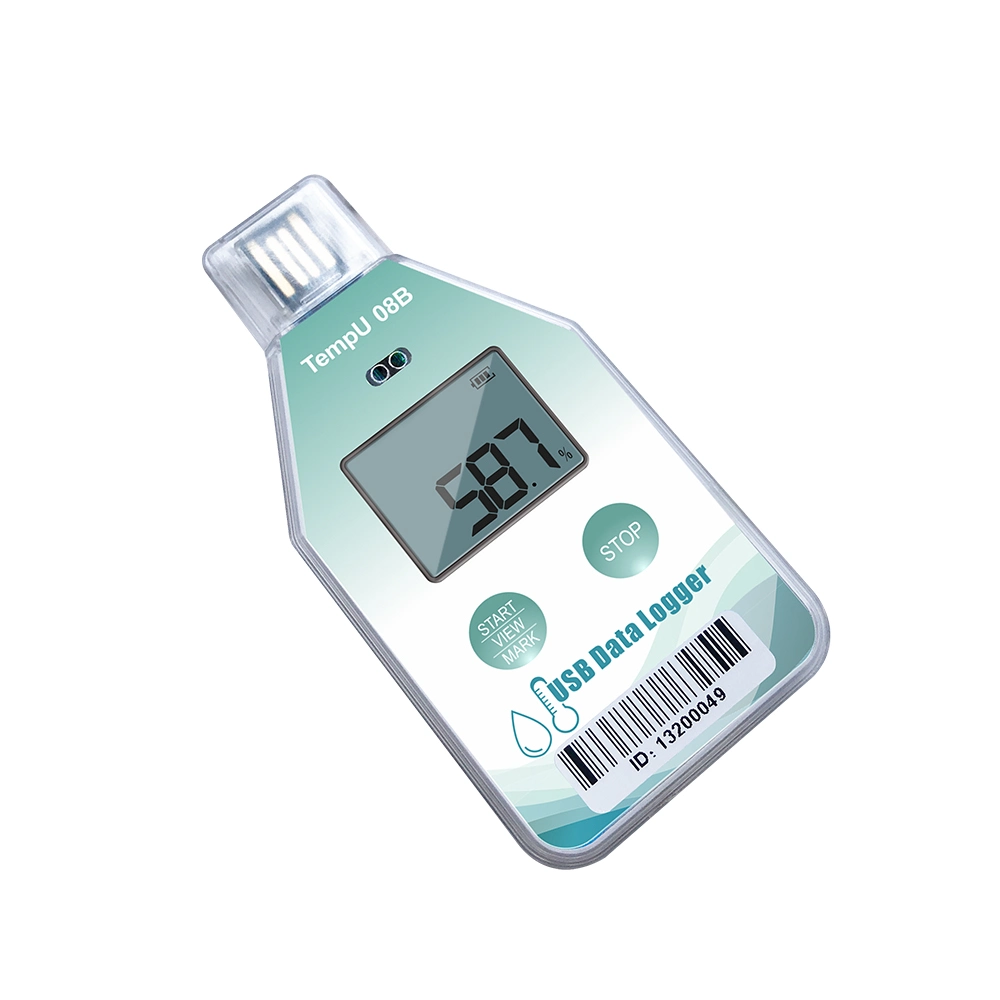 USB Waterproof Temperature Humidity Data Logger with LCD Display