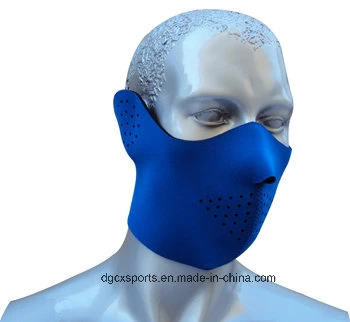 Máscara facial elástica em neoprene vento