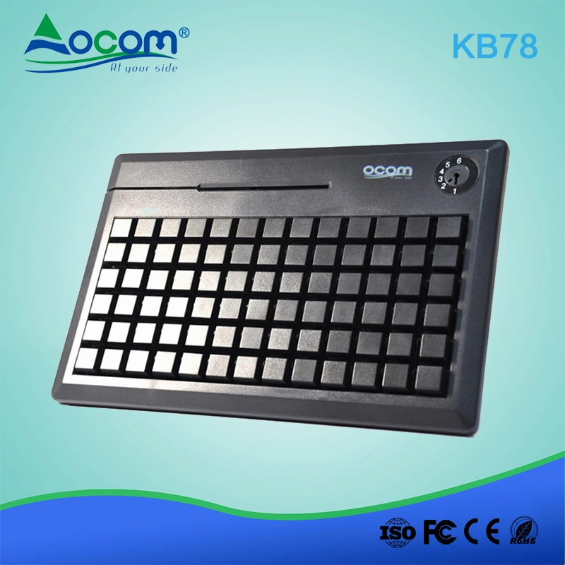 Kb78 78 Teclas teclado programable con lector de tarjeta opcional