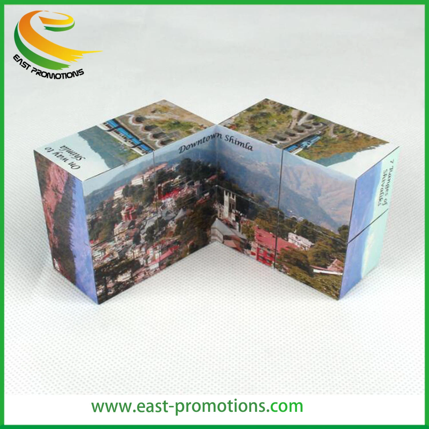 Custom Full Color Print Advertising 3D Foldable Magic Cube for Promotional Gifts