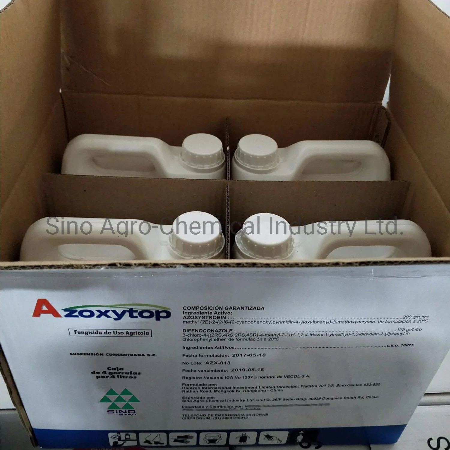 L'azoxystrobine 200g/L + difénoconazole 125g/L Pesticides Sc fongicide