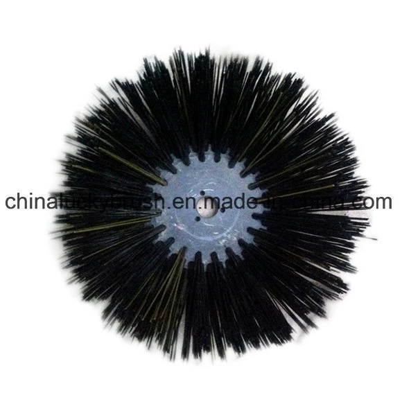 PP Material Black Round Road Brush (YY-017)