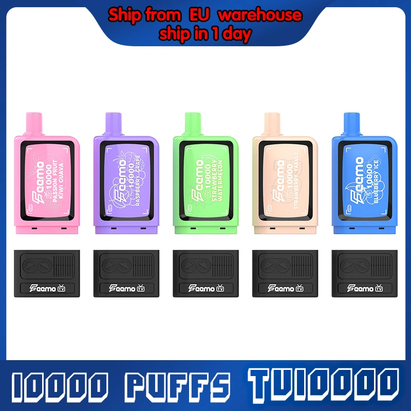 OEM Logo 10000 Puffs Feemo TV Disposable Electronic Cigarette 20ml E-Juice with Separable Pod$Battery