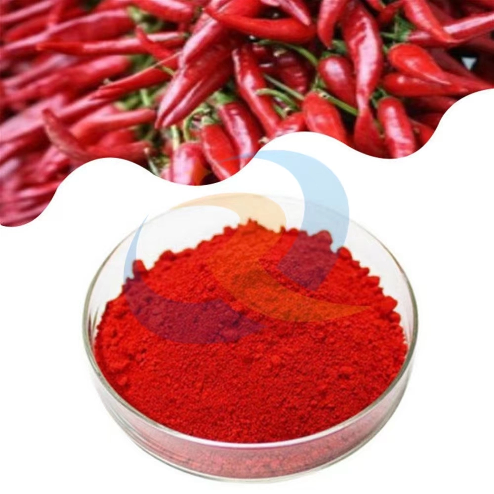 Commerce de gros de couleur rouge Paprika en poudre Capsanthin additif alimentaire