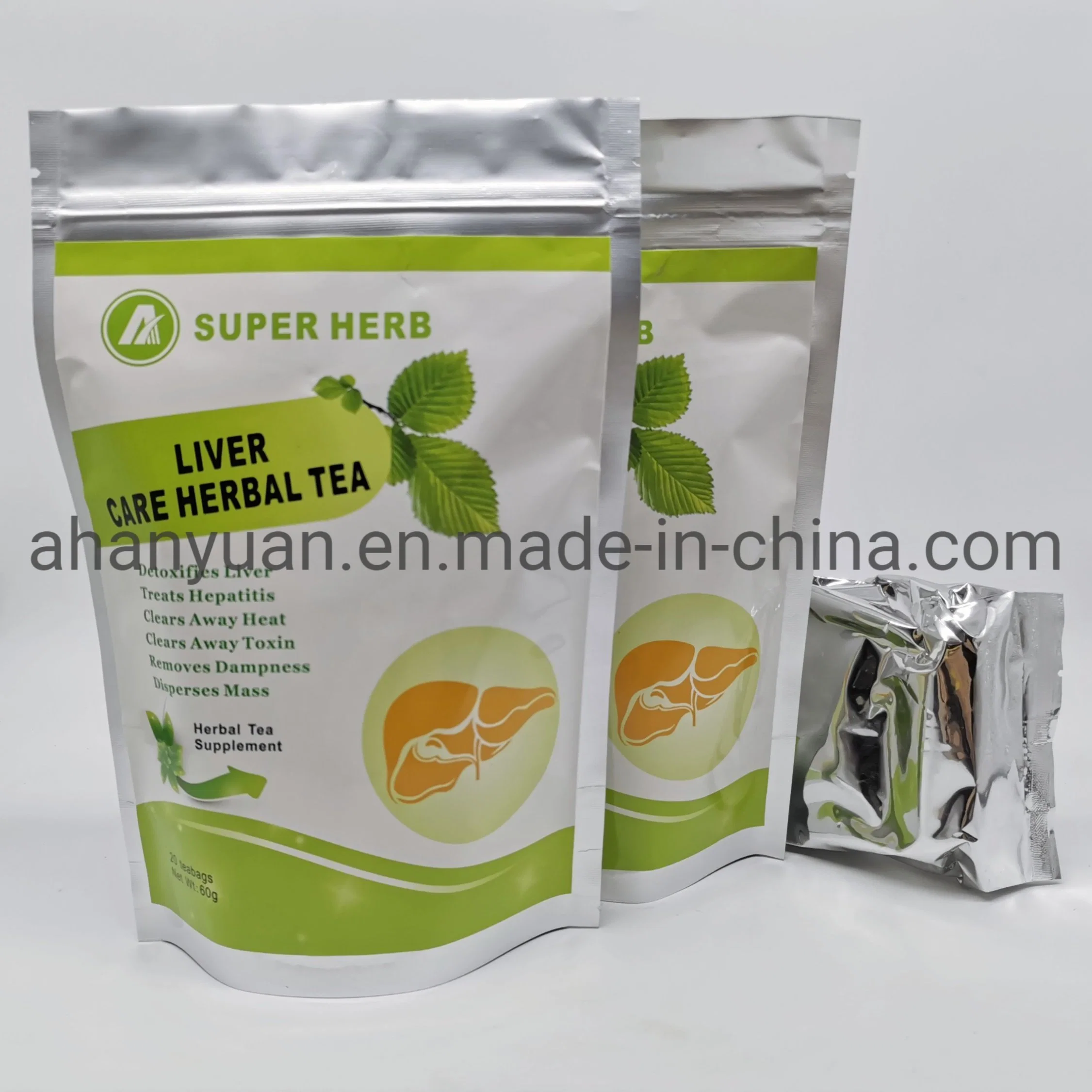 100% Plant Extract Organic Green Tea Liver Protecting Health Tea Bag Detoxification