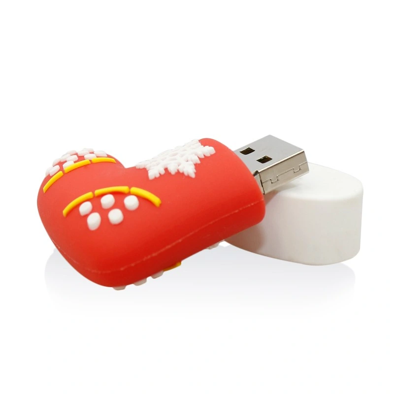 عيد الميلاد حذاء الذاكرة 2 جيجا بايت فلاش Stick Sockes USB Pen Drive