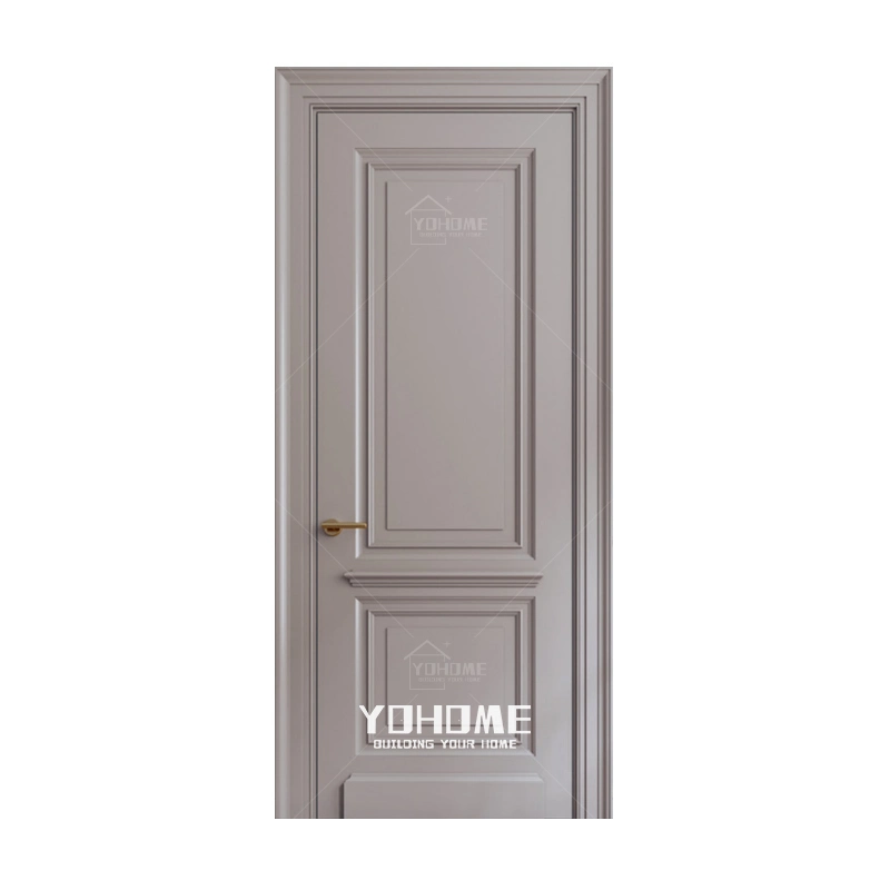 Guangdong Yohome Diseño de puertas interiores personalizadas para casa de madera de villa Puertas Interior Casa Interior Puertas Interiores Puertas interiores de madera sólidas Pintar las puertas del dormitorio