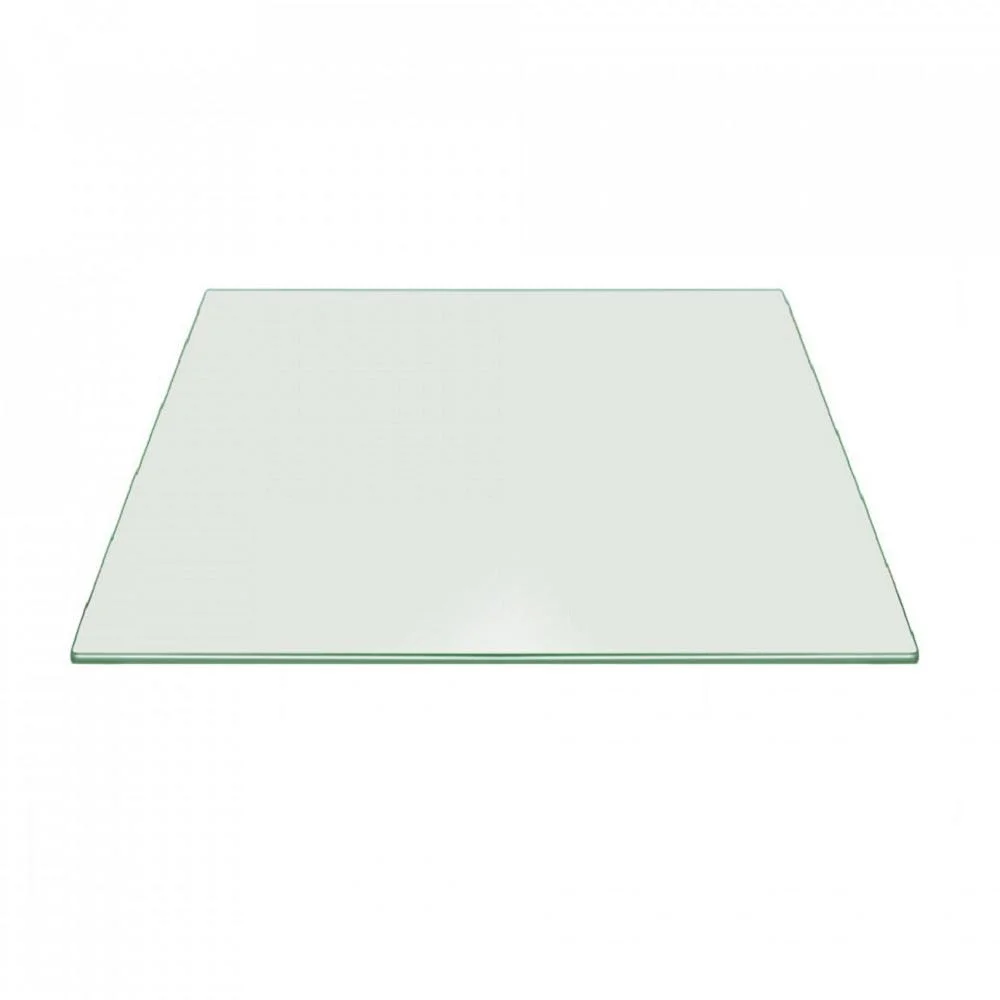 Hot Sale 6mm Top Desk Tempered Glass with Silver Ceramic Silkscreen Printing