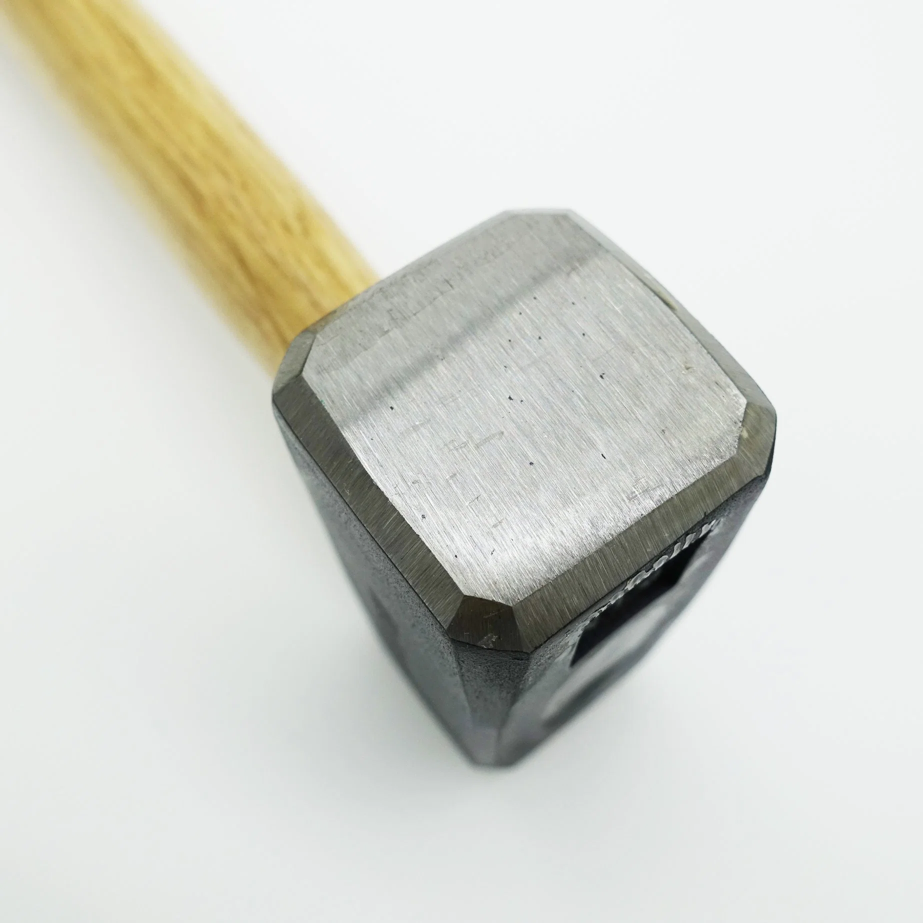 German Type Stoning Hammer with 1/3 Paint Wooden Handle