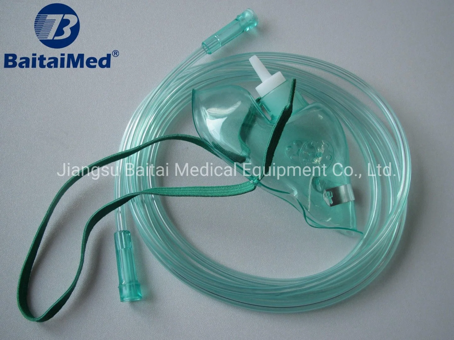 Medical Disposable Simple Oxygen Mask, PVC Material