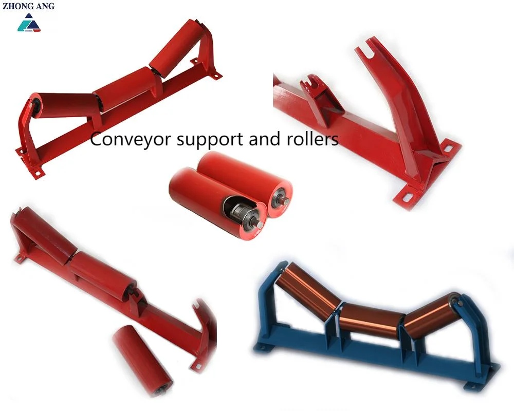 Electric Power, Mining, Metallurgy Conveyor System Rubber Conveyor Belt Supporting Conveyor Frame Support Roller Conveyor Belt Support Roller