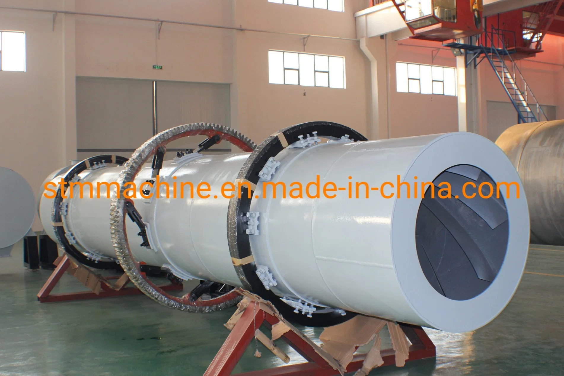 Rotary Type Compact Complete Drying Production Line Triple Pass Three Cylinder Sand Dryer Machinery