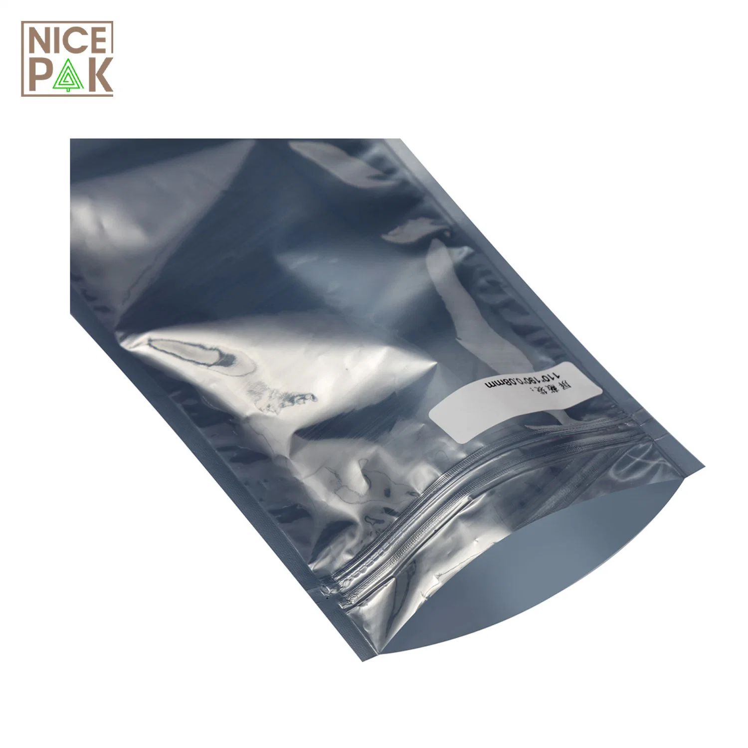 Semi-Transparent Grey ESD Electrostatic Shielding Zipper Bag for Computer Components