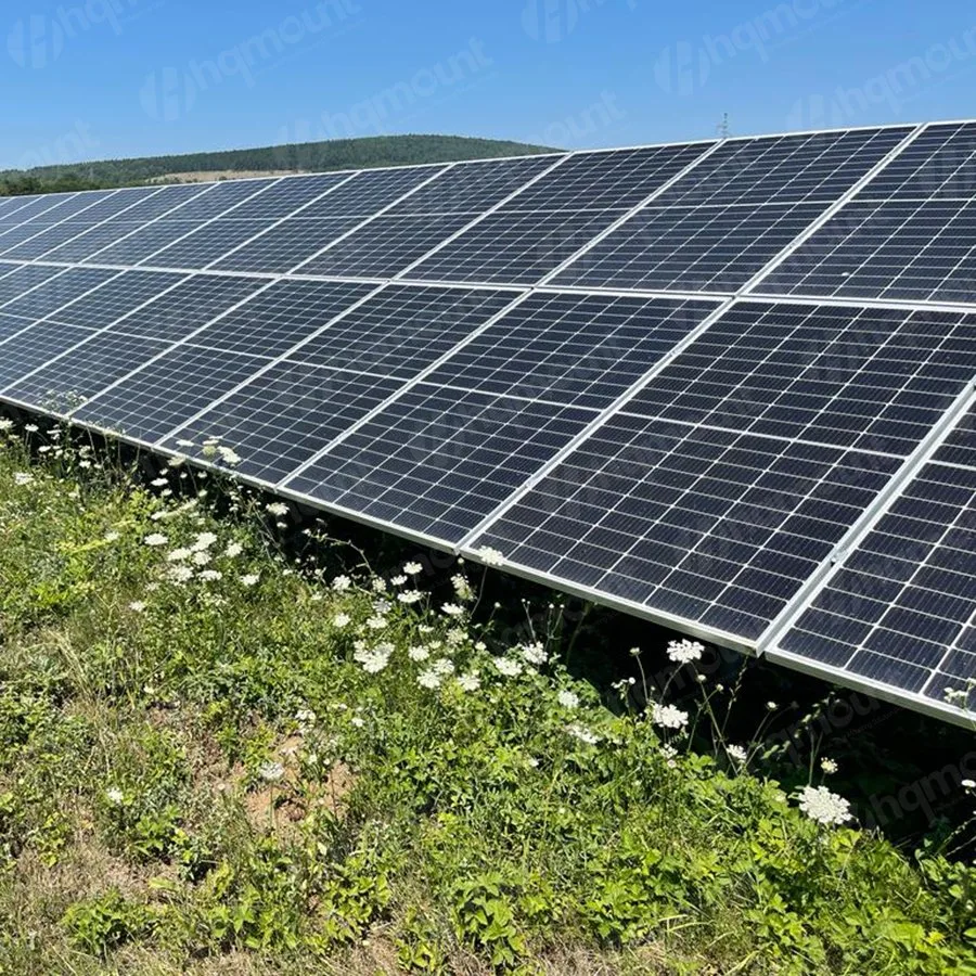 Planta Fotovoltaica Sistema de montaje en rack de estructura de acero de montaje en suelo Solar HDG