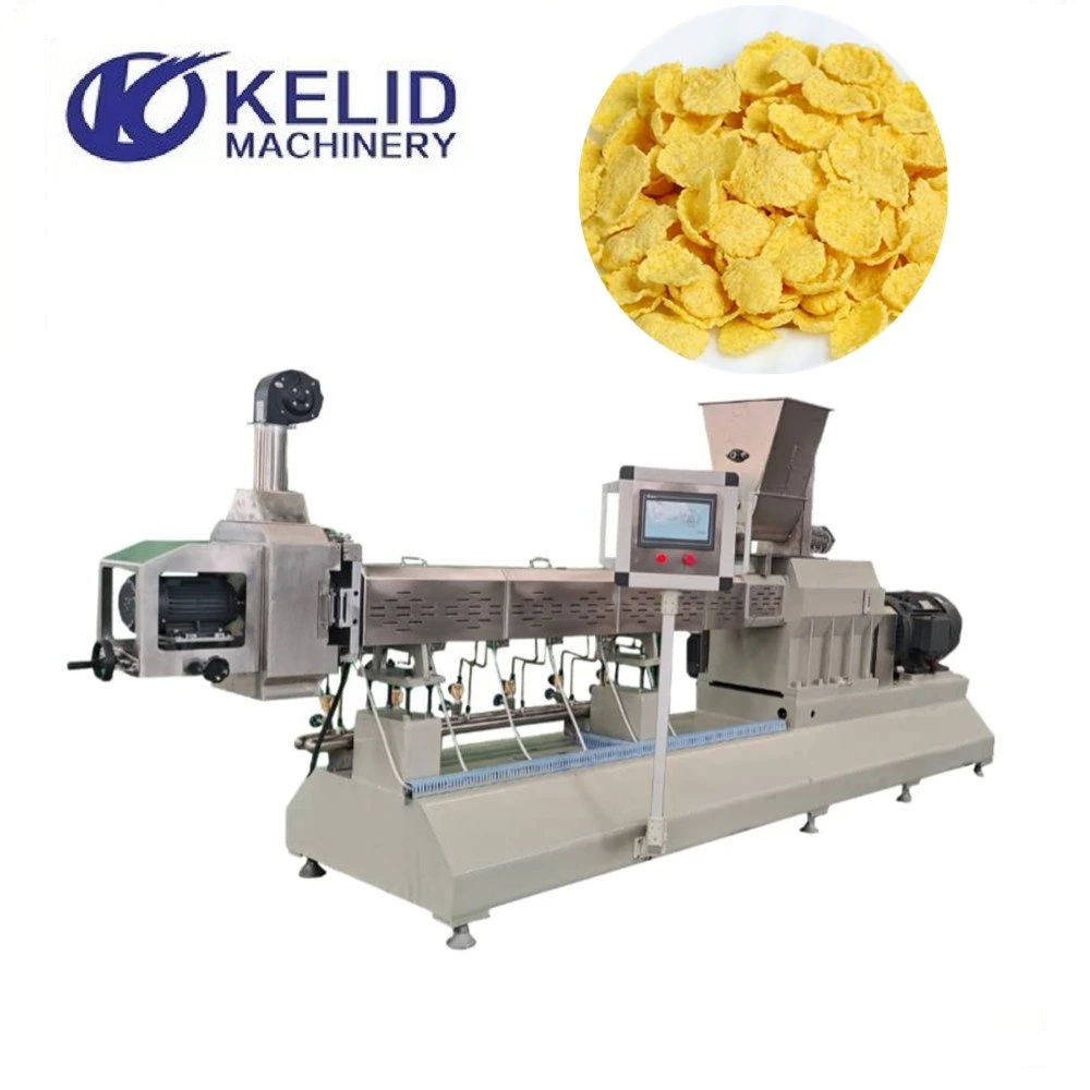 Industrial Automatic Kelloggs Corn Flakes Processing Machine Line Equipment