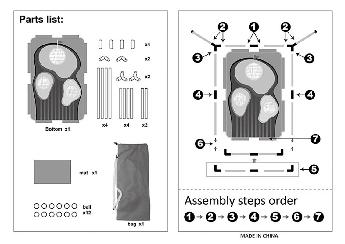 Поле для гольфа Corn-Hole игры гольф отбойные игры легкий дворовые Bl21727