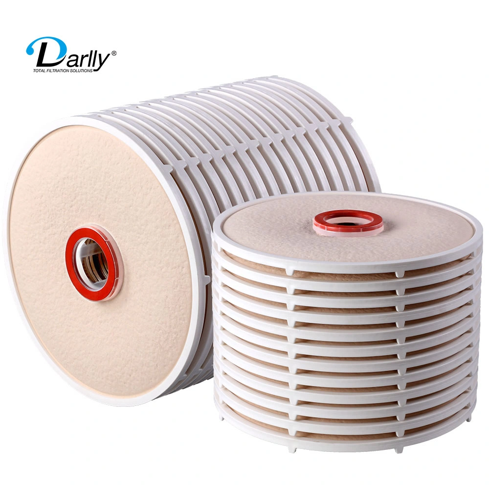 Darlly Lenticular Disc Filter Purification / Polishing Filtration Wine Beer Filter Cartridge 12/16 Inches