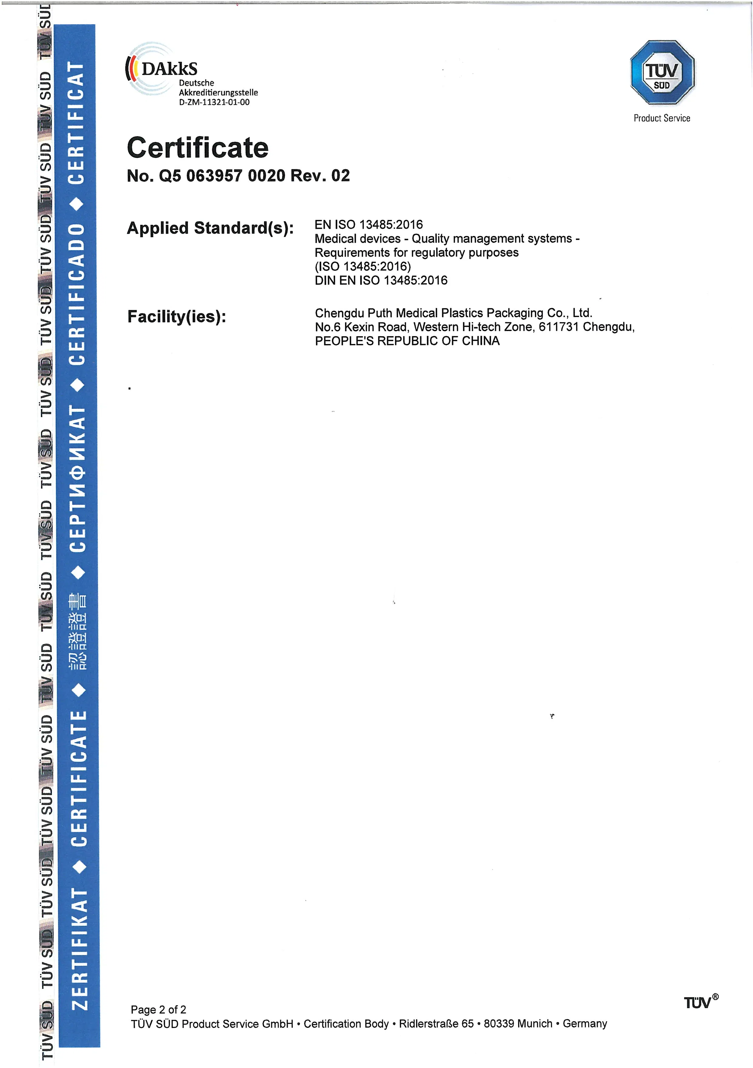 Non-Vacuum Blood Collection Tube (EDTA K2) Approved with CE&ISO 13458