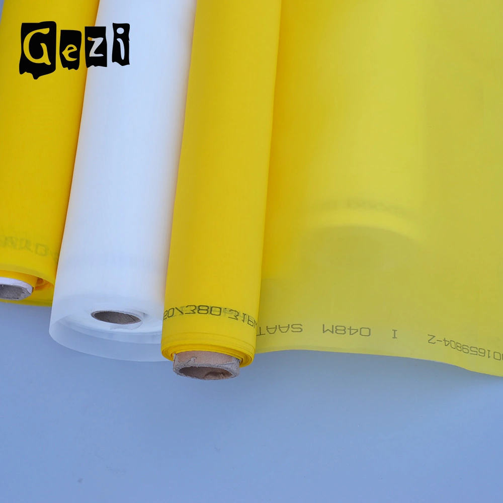 100/110/120/140/160/180/200/250/300mesh, White Yellow for Screen Printing Mesh Machine Equipment Accessories, Filter Painting, Polyester Fabric