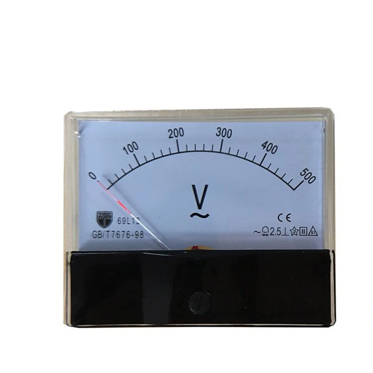 69L13V AC Panel L Analog DC Voltage Meter DC 0-500V Voltmeter