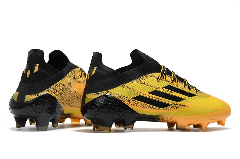 Botas de fútbol Speedflow Messi 1 fg de oro Solar hombres Zapatos de fútbol Deportes