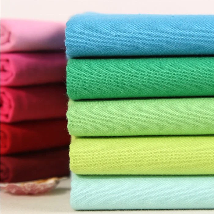 No MOQ Sale Quality Stocklot Organic Cotton Canvas Cloth Fabric Textiles for Garment