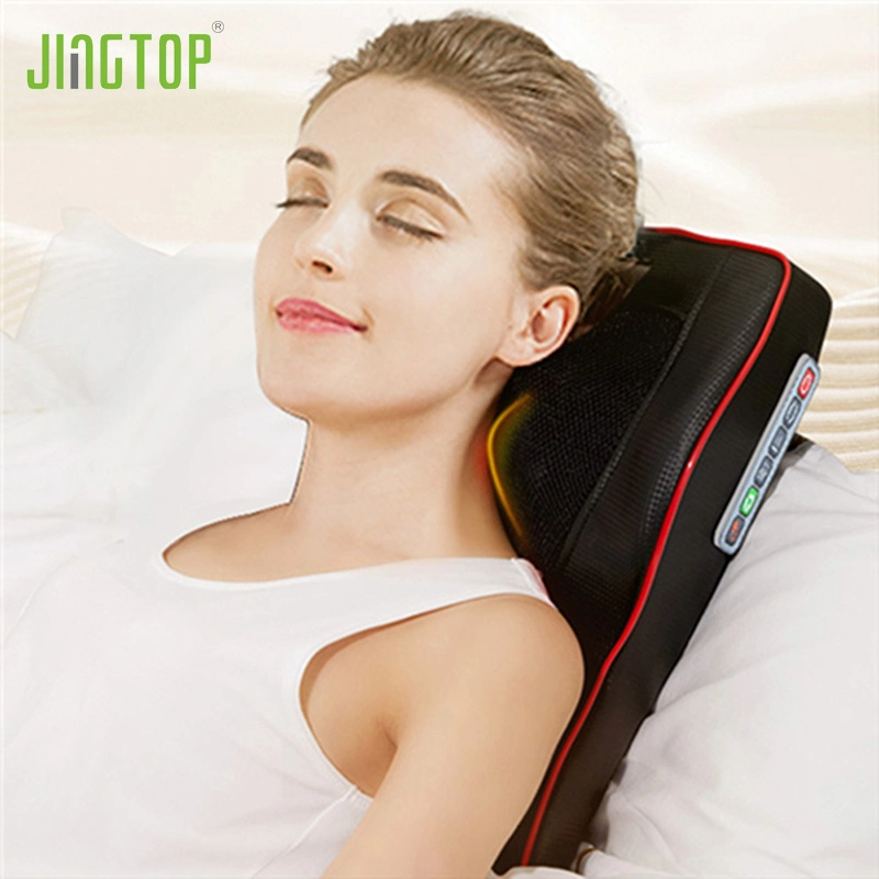 Coussin de massage shiatsu portatif pour masseur pour le cou et le dos pour lit