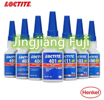 Loctiter Super Glue 408 411 412 Reparación instantánea de pegamento seco Adhesivo 20g adhesivo de uso general