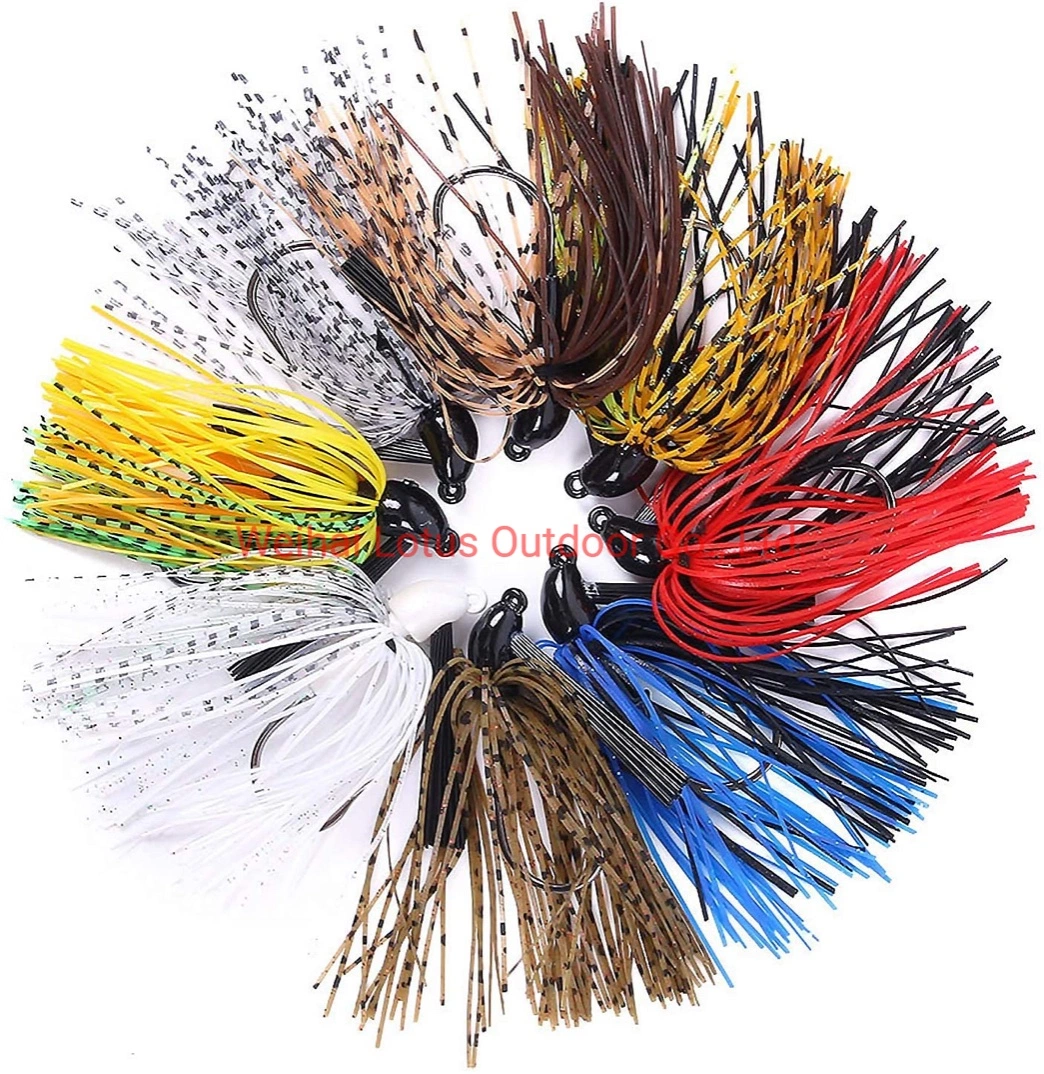 Silicone Fishing Skirts, Spinnerbait Skirts Replacement Kit, DIY Squid Jig Spinner Bait Buzzbaits Accessories Hy-Jigs 0060