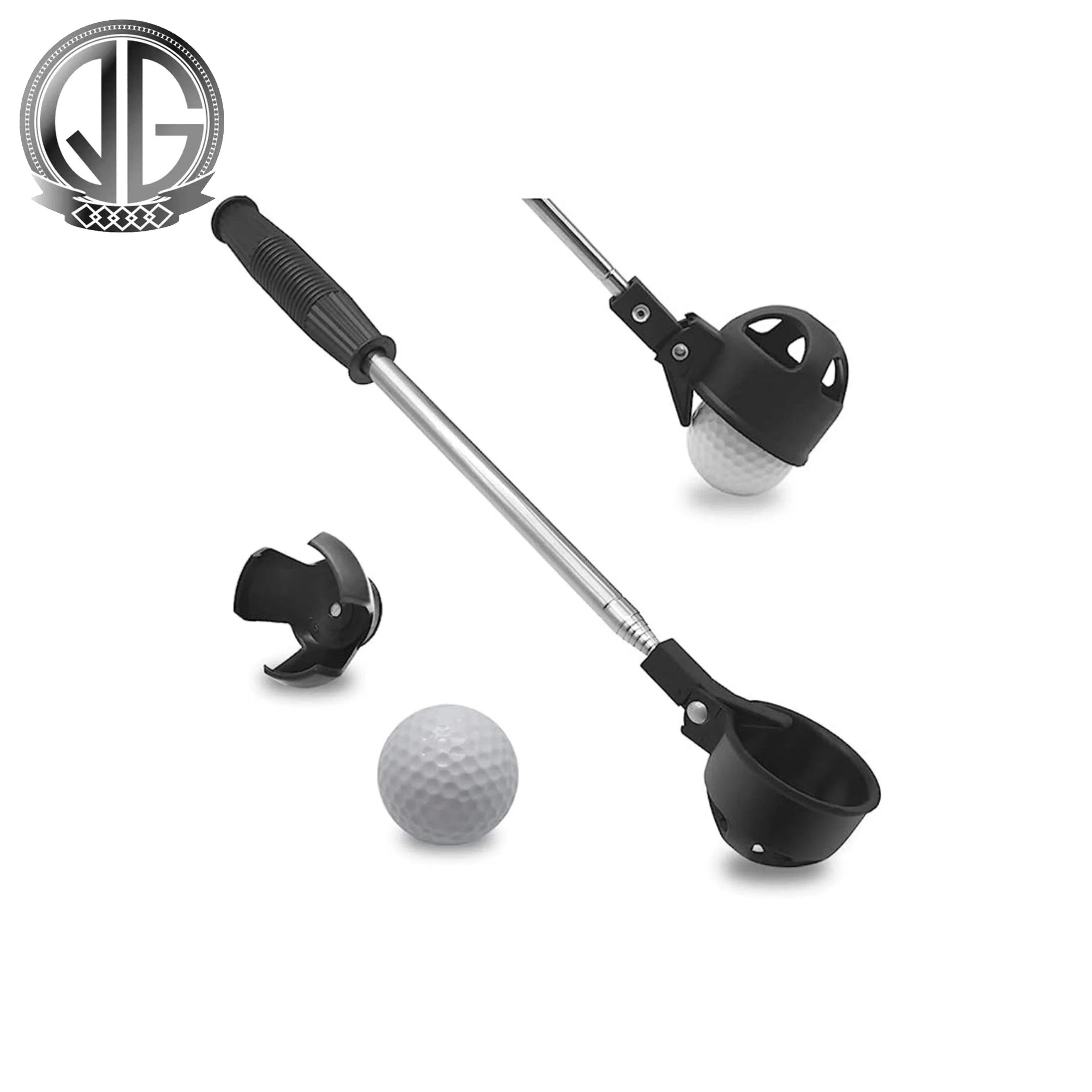 Hot Sales Portable Retractable Golf Scooping Device Stainless Steel Picking Pick up Tools